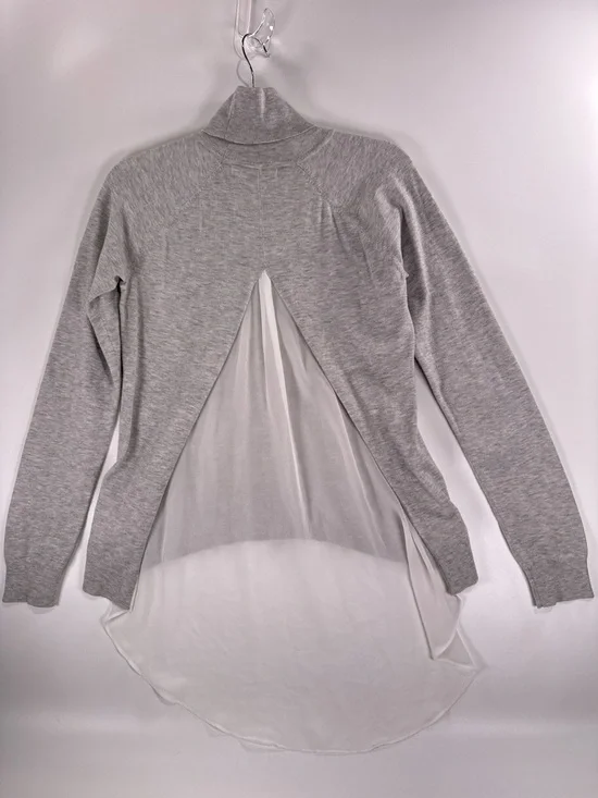 Karen Millen Grey Ribbed Crew Neck Top - Picture 3 of 9